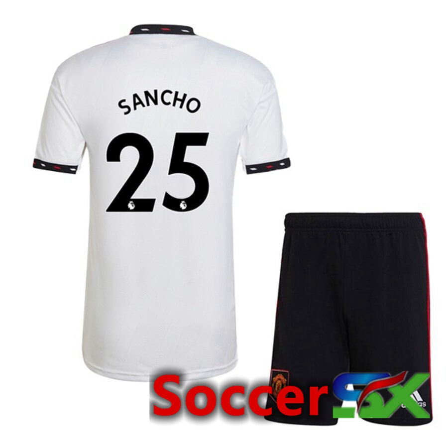 Manchester United (SANCHO 25) Kids Away Jersey 2022/2023