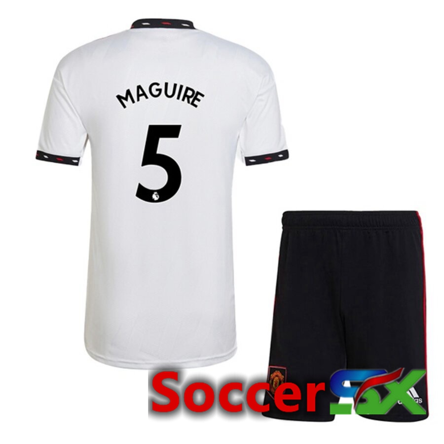 Manchester United (MAGUIRE 5) Kids Away Jersey 2022/2023