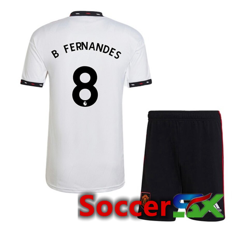 Manchester United (B. FERNANDES 8) Kids Away Jersey 2022/2023