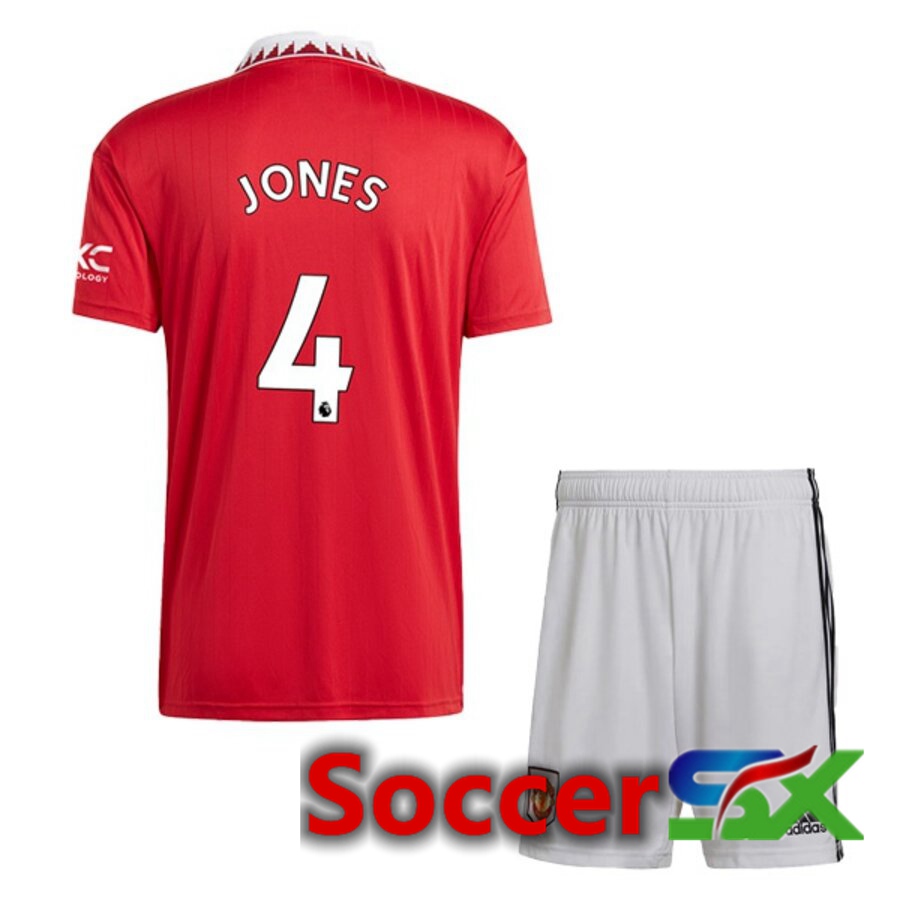 Manchester United (JONES 4) Kids Home Jersey 2022/2023