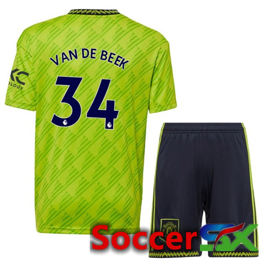 Manchester United (VAN DE BEEK 34) Kids Third Jersey 2022/2023