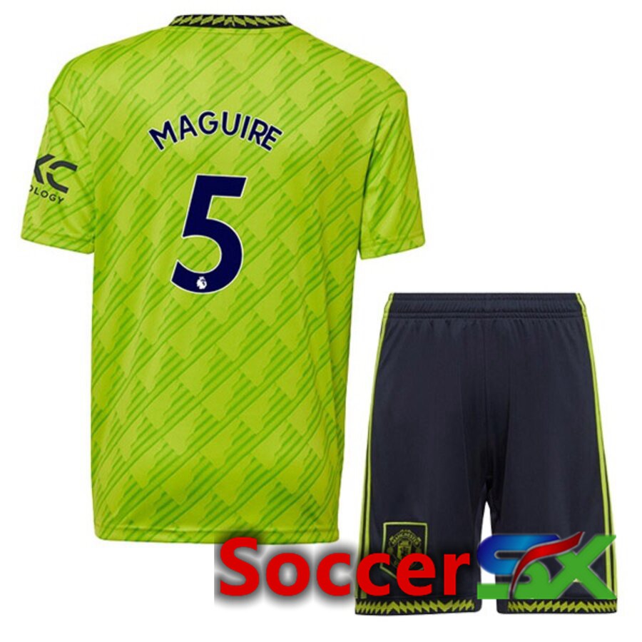 Manchester United (MAGUIRE 5) Kids Third Jersey 2022/2023