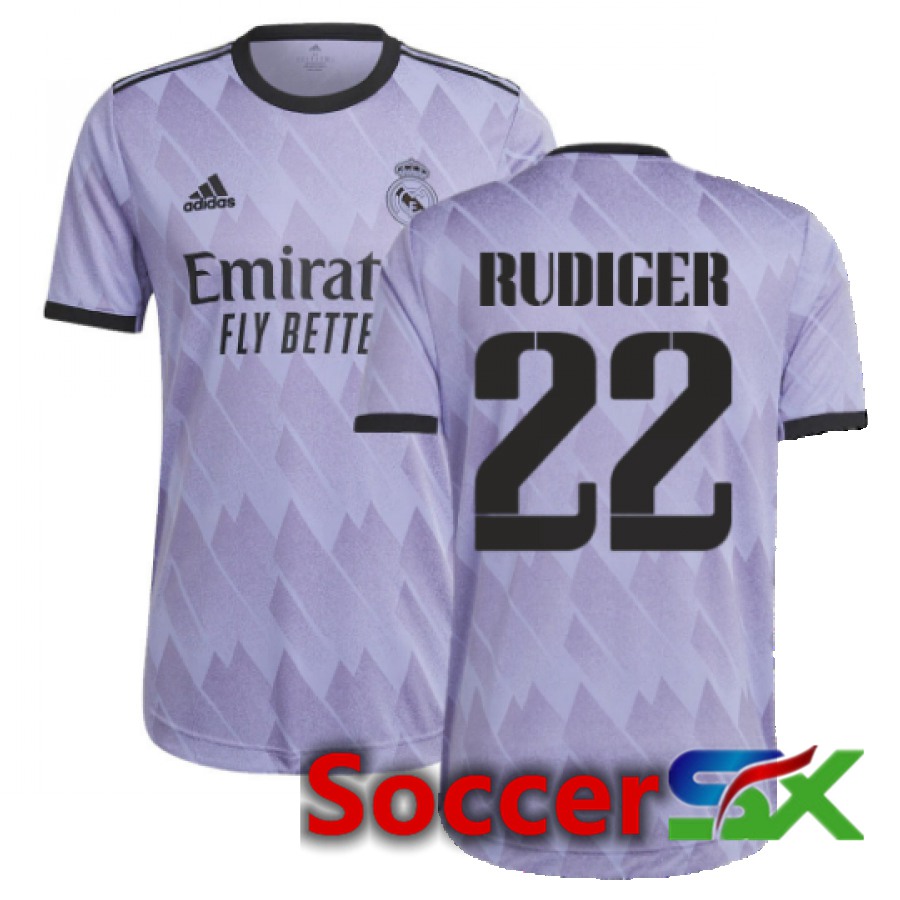 Real Madrid (Rudiger 22) Away Jersey 2022/2023