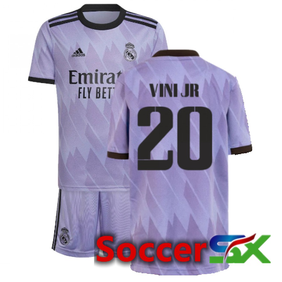 Real Madrid (Vini Jr 20) Kids Away Jersey 2022/2023