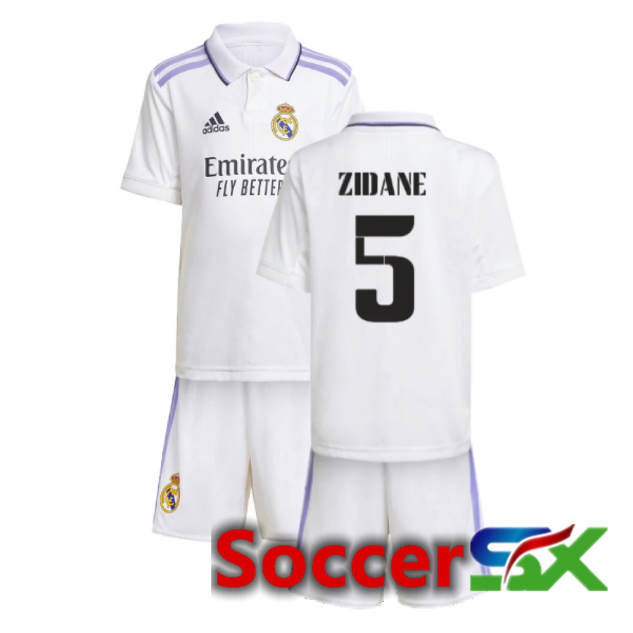 Real Madrid (Zidane 5) Kids Home Jersey 2022/2023