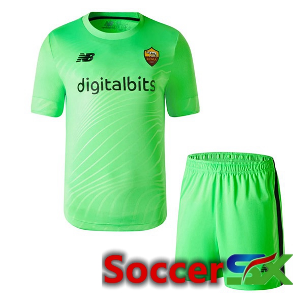 AS Monaco Kids Jersey Goalkeeper Green 2022/2023