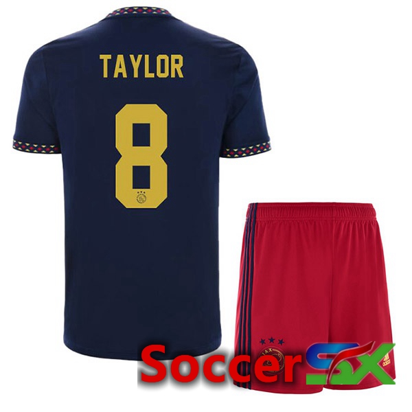 AFC Ajax (Taylor 8) Kids Away Jersey Black 2022/2023
