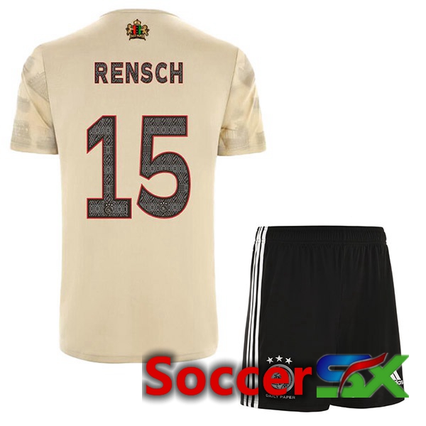 AFC Ajax (Rensch 15) Kids Third Jersey Brown 2022/2023