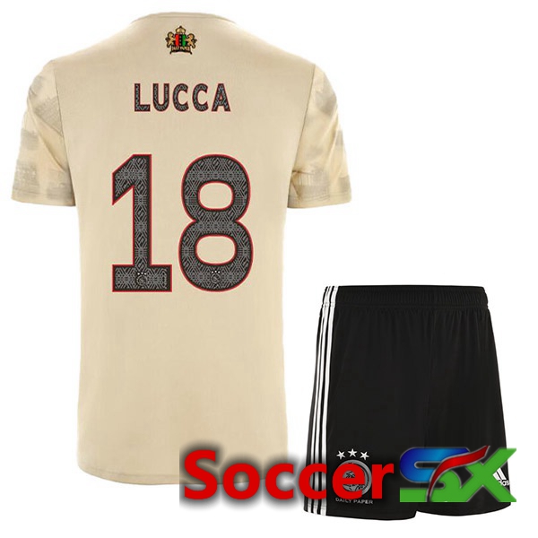 AFC Ajax (Lucca 18) Kids Third Jersey Brown 2022/2023