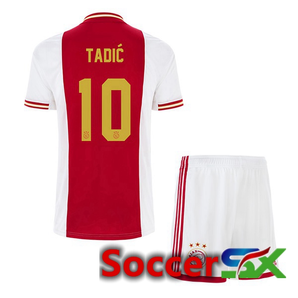 AFC Ajax (Tadić 10) Kids Home Jersey White Red 2022 2023