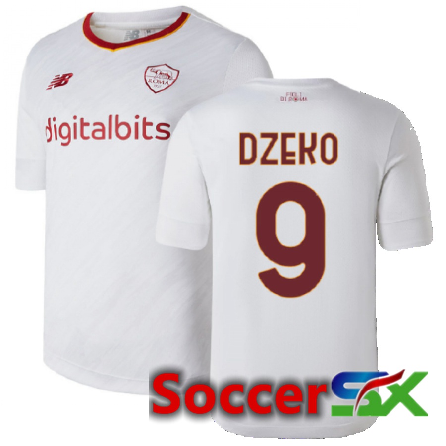 AS Roma (Dzeko 9) Away Jersey 2022/2023