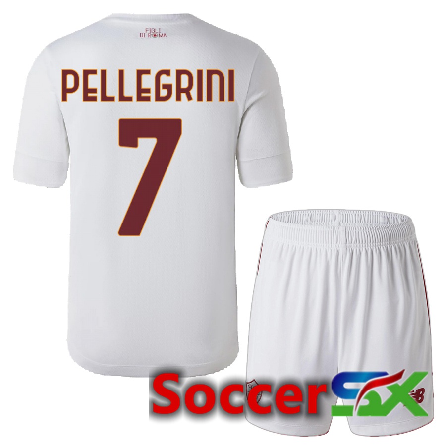 AS Roma (Pellegrini 7) Kids Away Jersey 2022/2023
