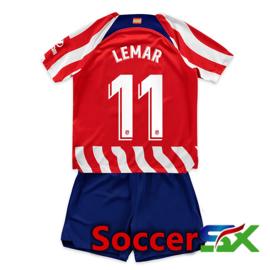Atletico Madrid (Lemar 11) Kids Home Jersey 2022/2023