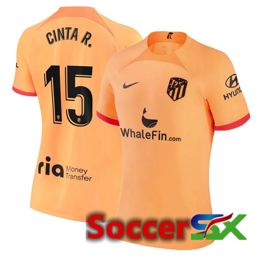 Atletico Madrid (Cinta R.15) Womens Third Jersey 2022/2023