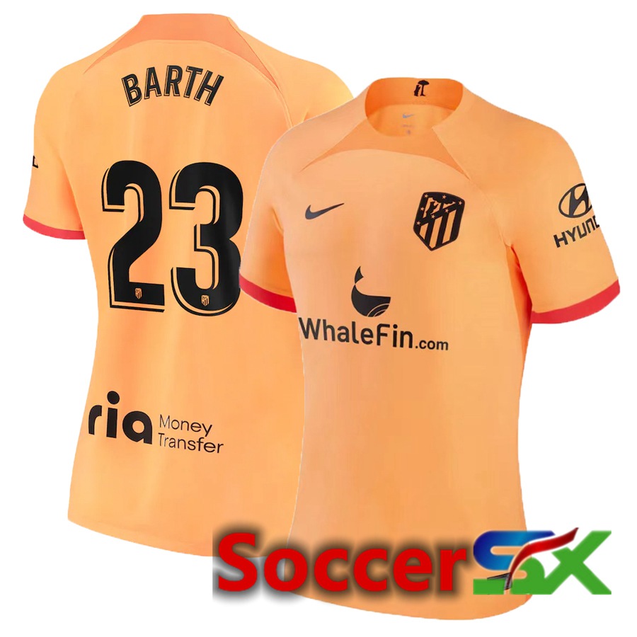 Atletico Madrid (Barth 23) Womens Third Jersey 2022/2023