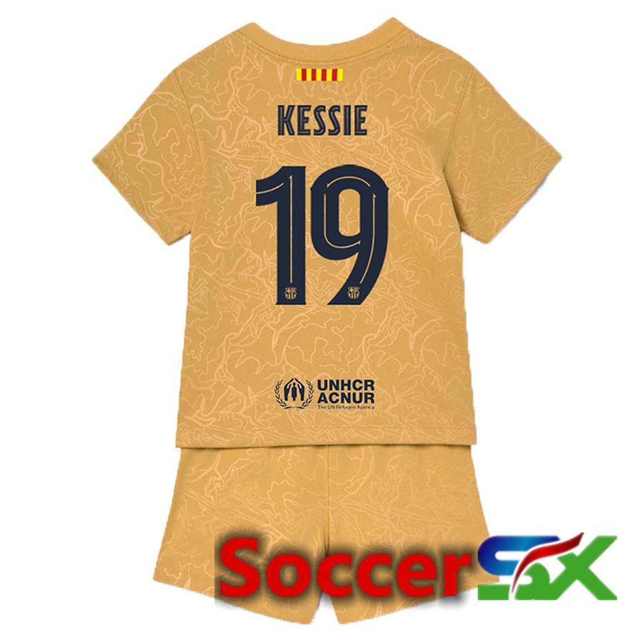 FC Barcelona (Kessie 19) Kids Away Jersey 2022/2023