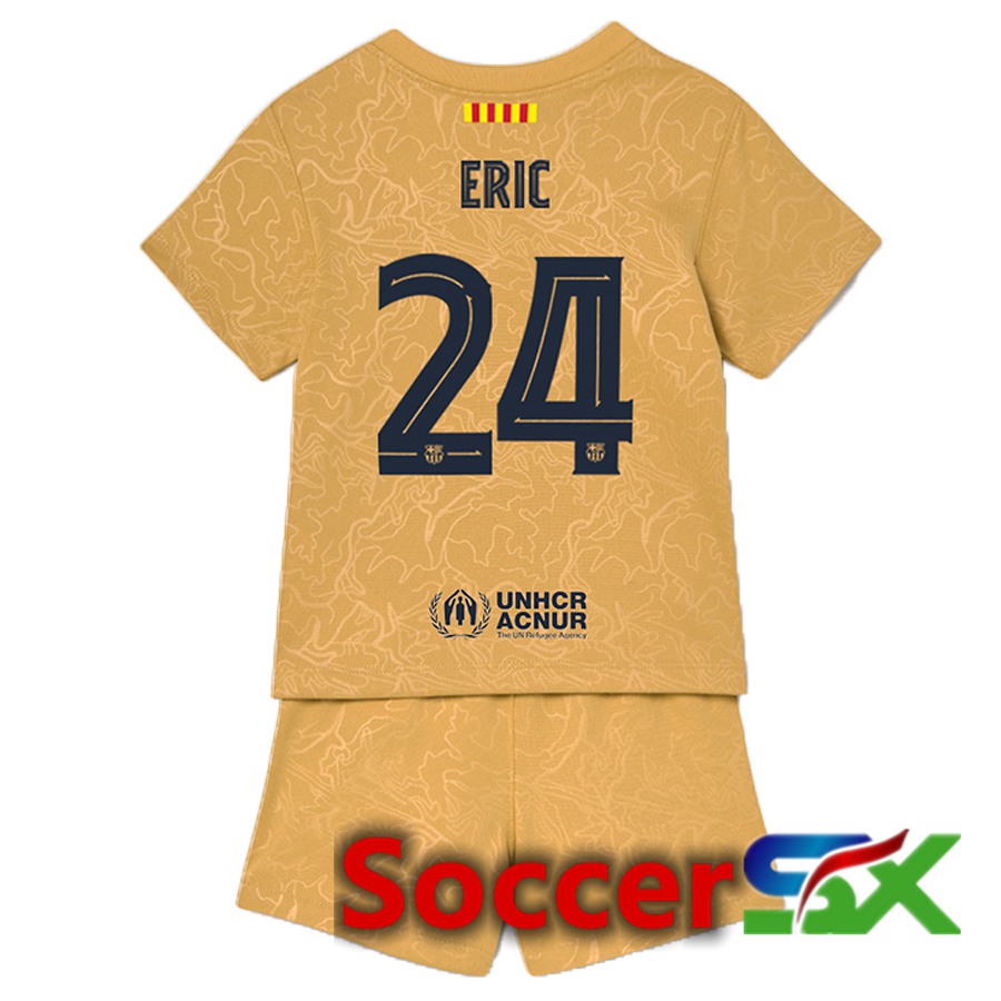 FC Barcelona (Eric 24) Kids Away Jersey 2022/2023