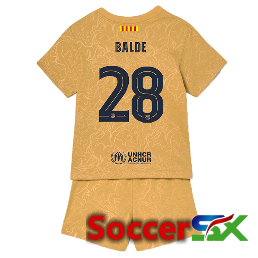 FC Barcelona (Balde 28) Kids Away Jersey 2022/2023