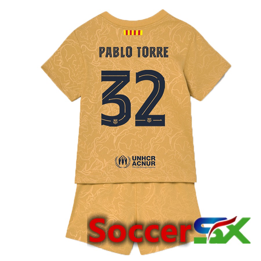 FC Barcelona (Pablo Torre 32) Kids Away Jersey 2022/2023
