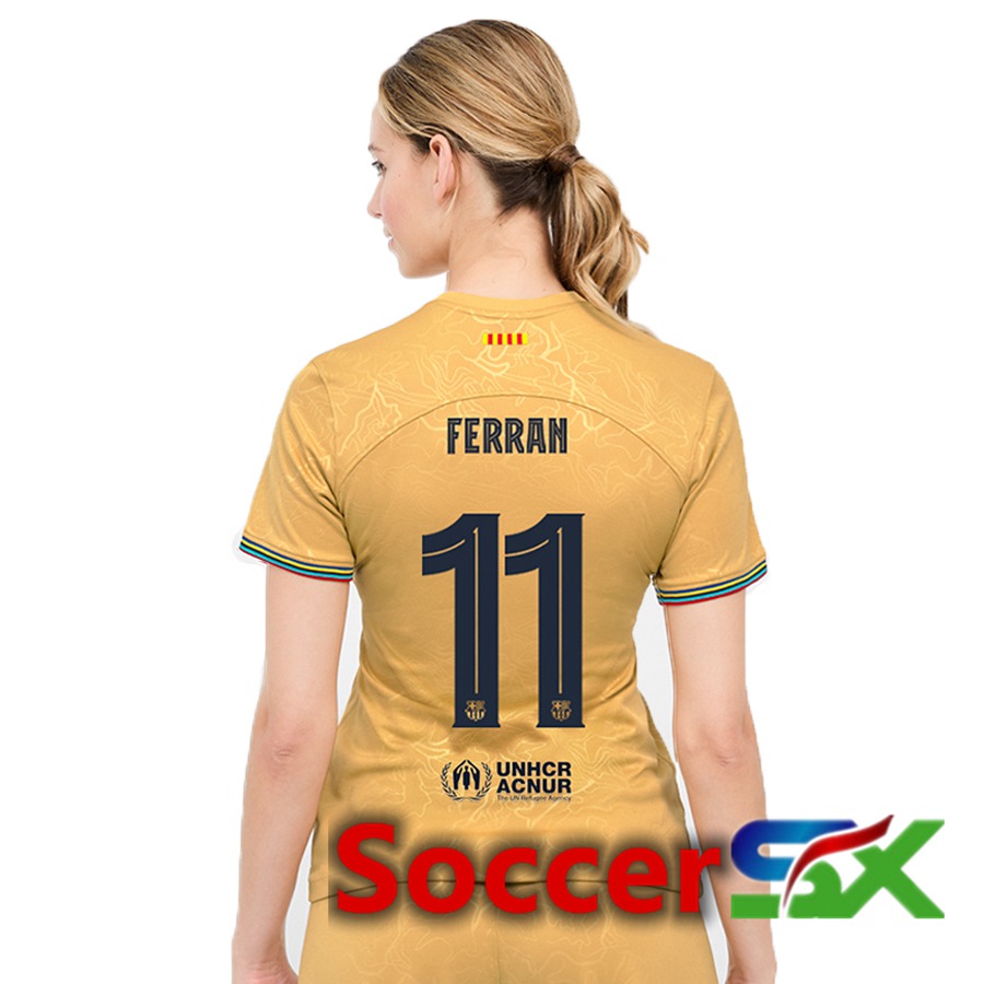 FC Barcelona (Ferran 11) Womens Away Jersey 2022/2023