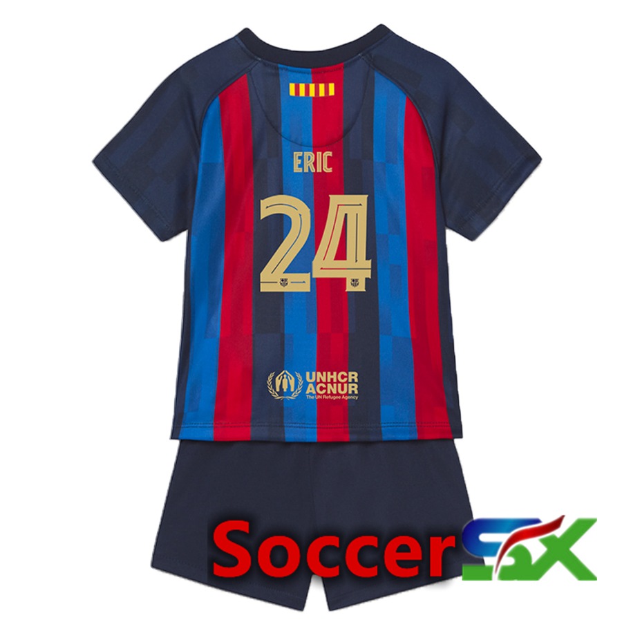 FC Barcelona (Eric 24) Kids Home Jersey 2022/2023