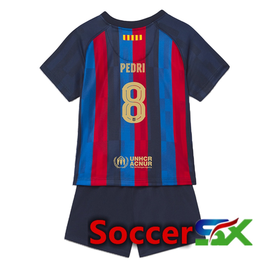 FC Barcelona (Pedri 8) Kids Home Jersey 2022/2023