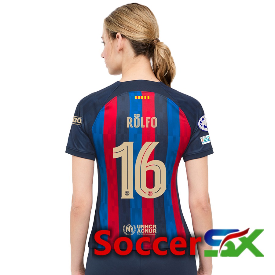 FC Barcelona (Rolfö 16) Womens Home Jersey 2022/2023