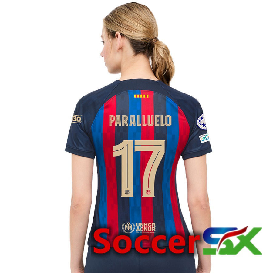 FC Barcelona (Paralluelo 17) Womens Home Jersey 2022/2023