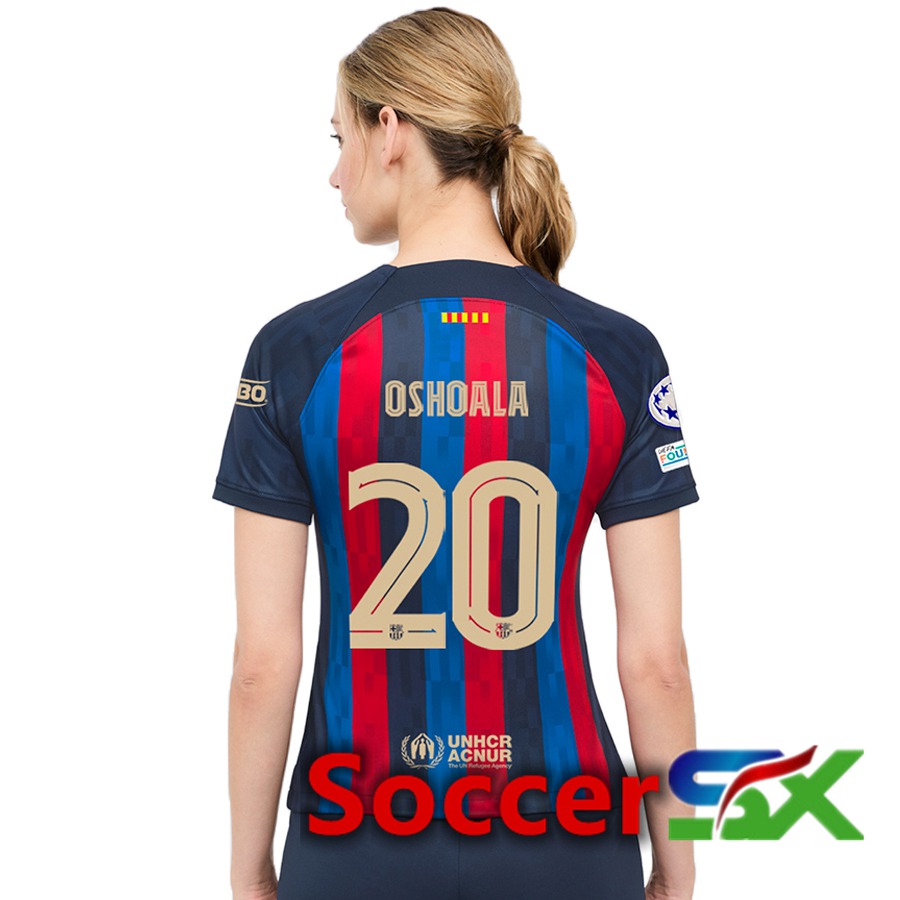 FC Barcelona (Oshoala 20) Womens Home Jersey 2022/2023