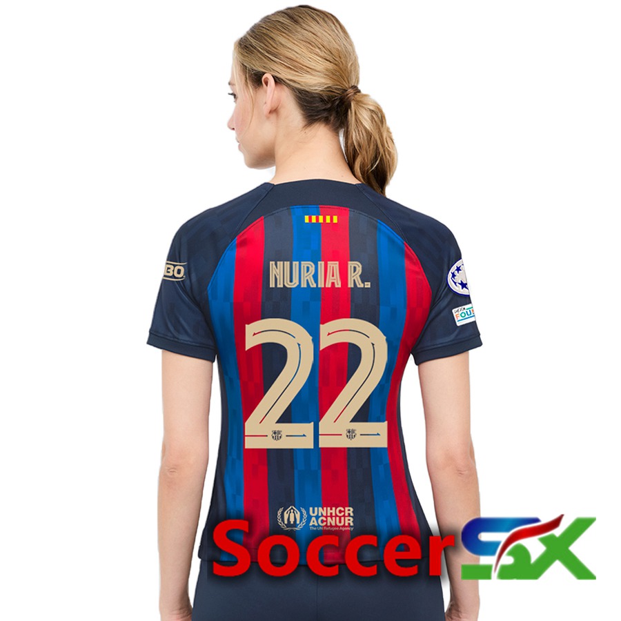 FC Barcelona (Nuria R.22) Womens Home Jersey 2022/2023
