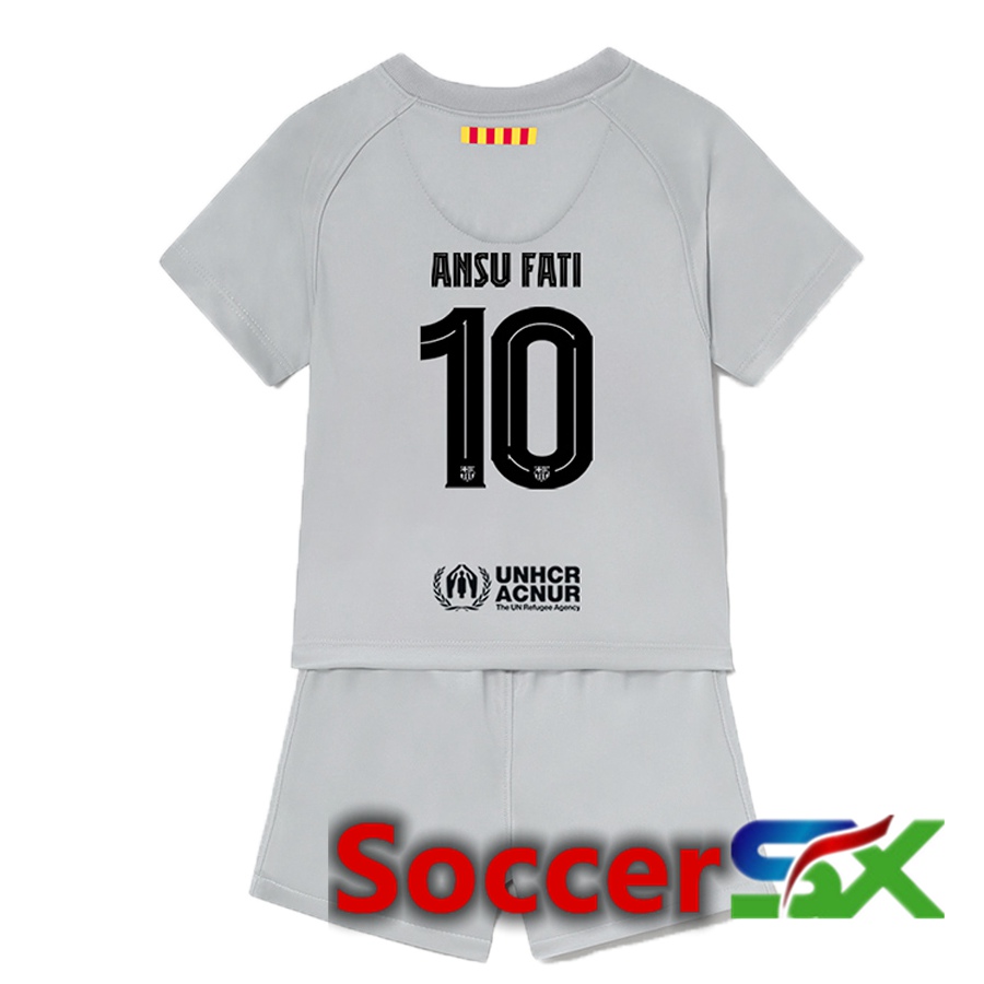 FC Barcelona (Ansu Fati 10) Kids Third Jersey 2022/2023