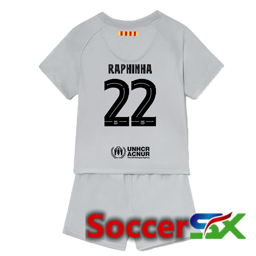 FC Barcelona (Raphinha 22) Kids Third Jersey 2022/2023