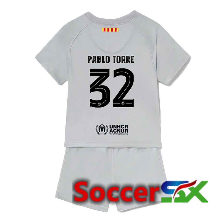 FC Barcelona (Pablo Torre 32) Kids Third Jersey 2022/2023