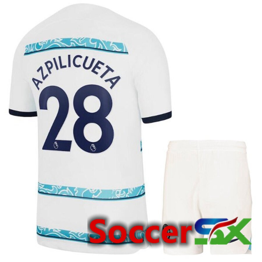 FC Chelsea（AZPILICUETA 28）Kids Away Jersey 2022/2023