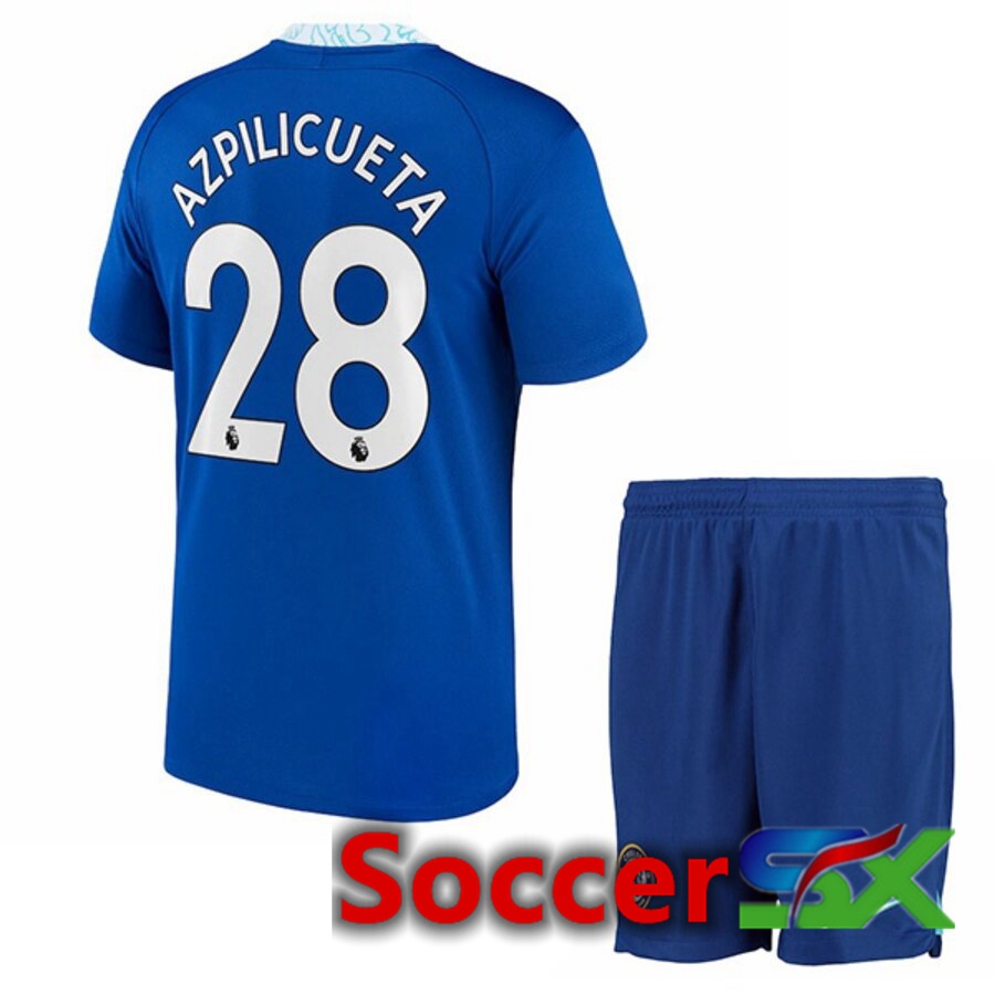 FC Chelsea（AZPILICUETA 28）Kids Home Jersey 2022/2023