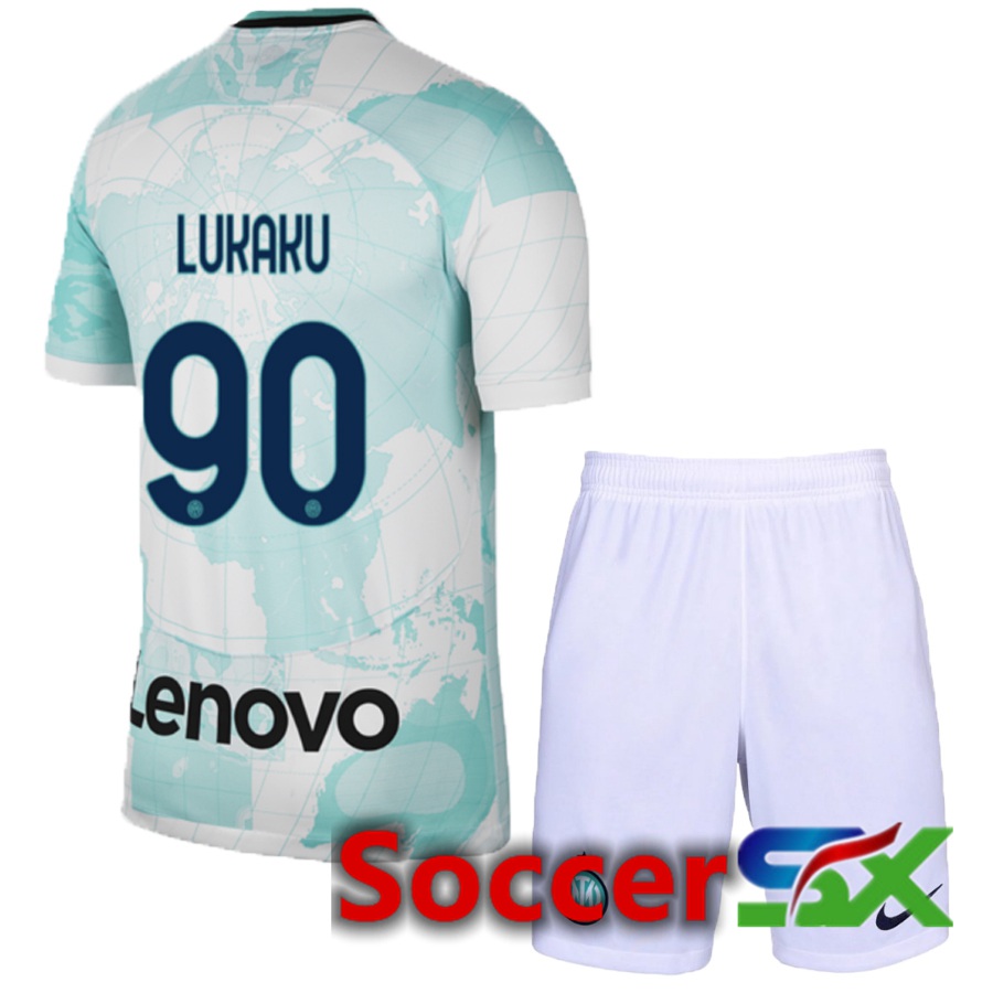 Inter Milan (Lukaku 90) Kids Away Jersey 2022/2023