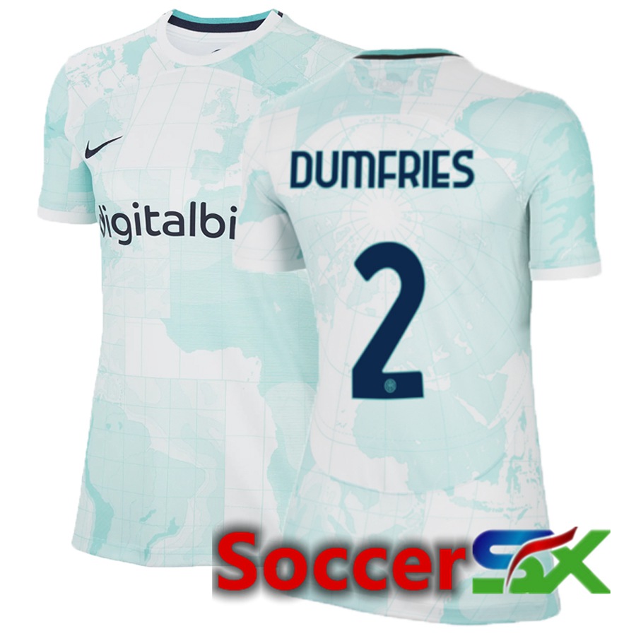 Inter Milan (Dumfries 2) Womens Away Jersey 2022/2023