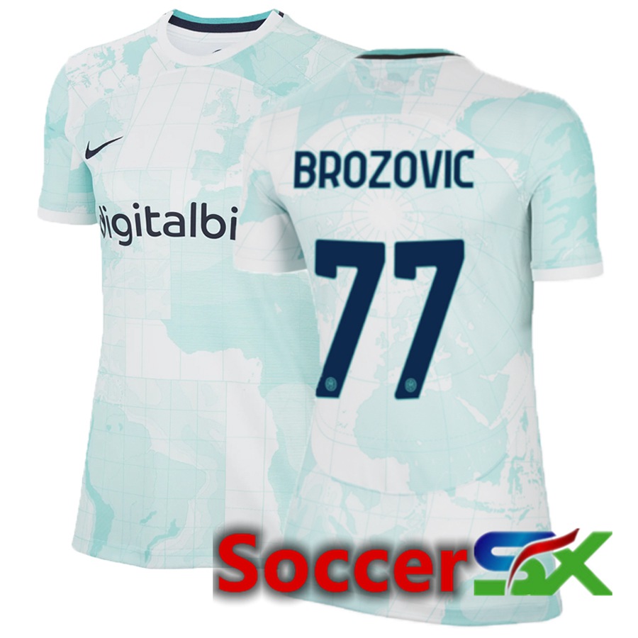 Inter Milan (Brozovic 77) Womens Away Jersey 2022/2023