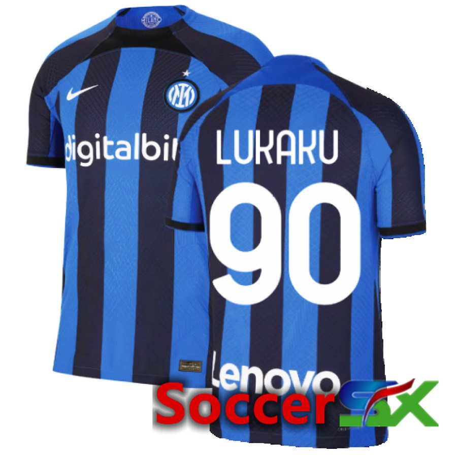 Inter Milan (Lukaku 90) Home Jersey 2022/2023