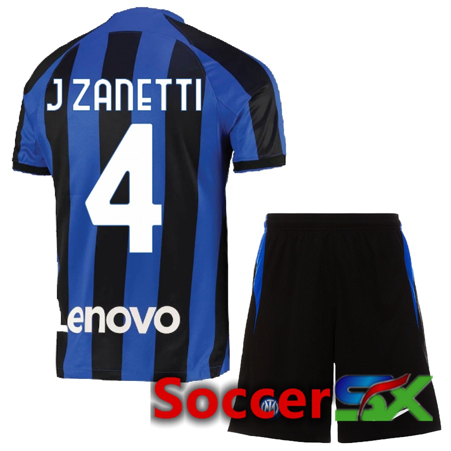 Inter Milan (J Zanetti 4) Kids Home Jersey 2022/2023