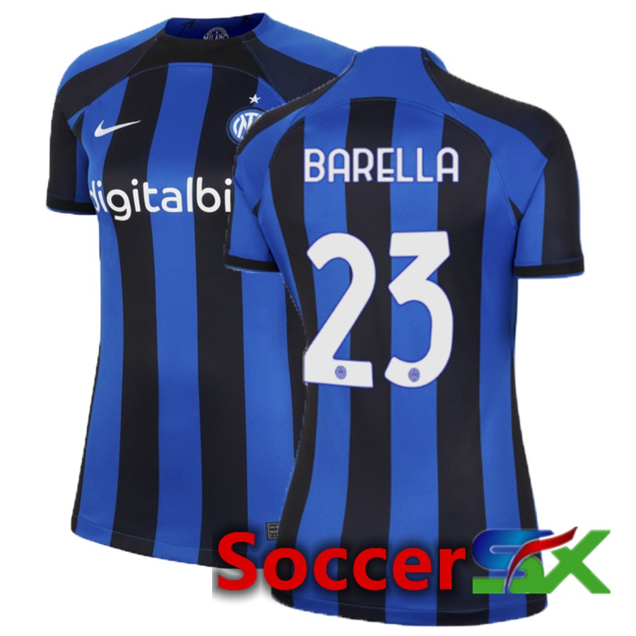 Inter Milan (Barella 23) Womens Home Jersey 2022/2023