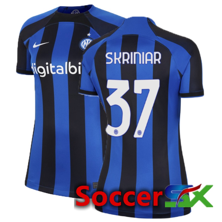 Inter Milan (Skriniar 37) Womens Home Jersey 2022/2023