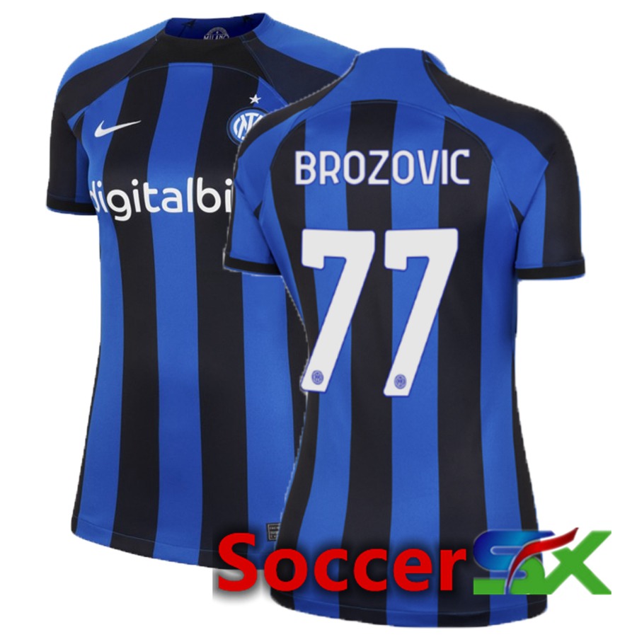 Inter Milan (Brozovic 77) Womens Home Jersey 2022/2023