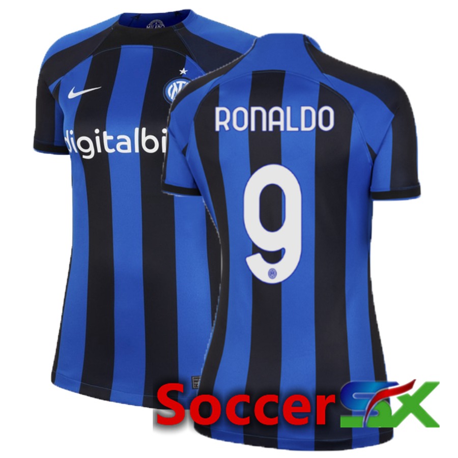 Inter Milan (Ronaldo 9) Womens Home Jersey 2022/2023