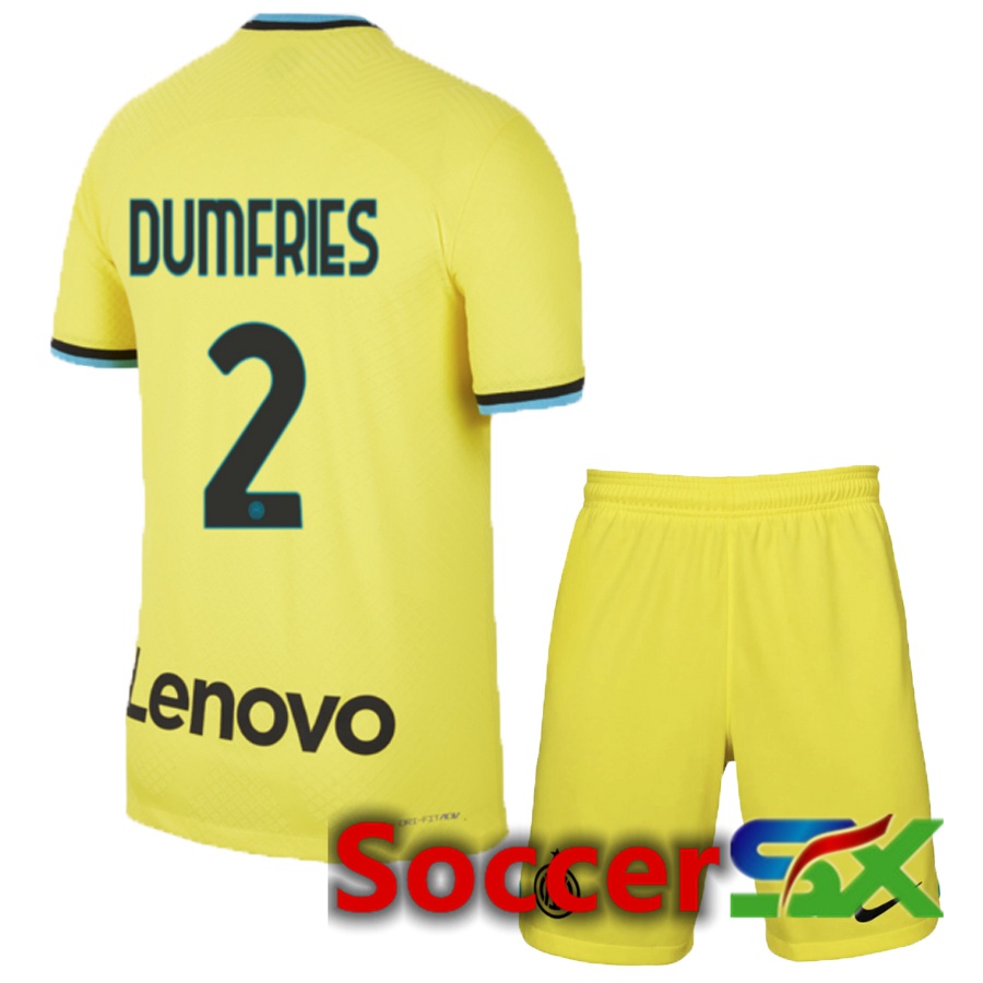 Inter Milan (Dumfries 2) Kids Third Jersey 2022/2023