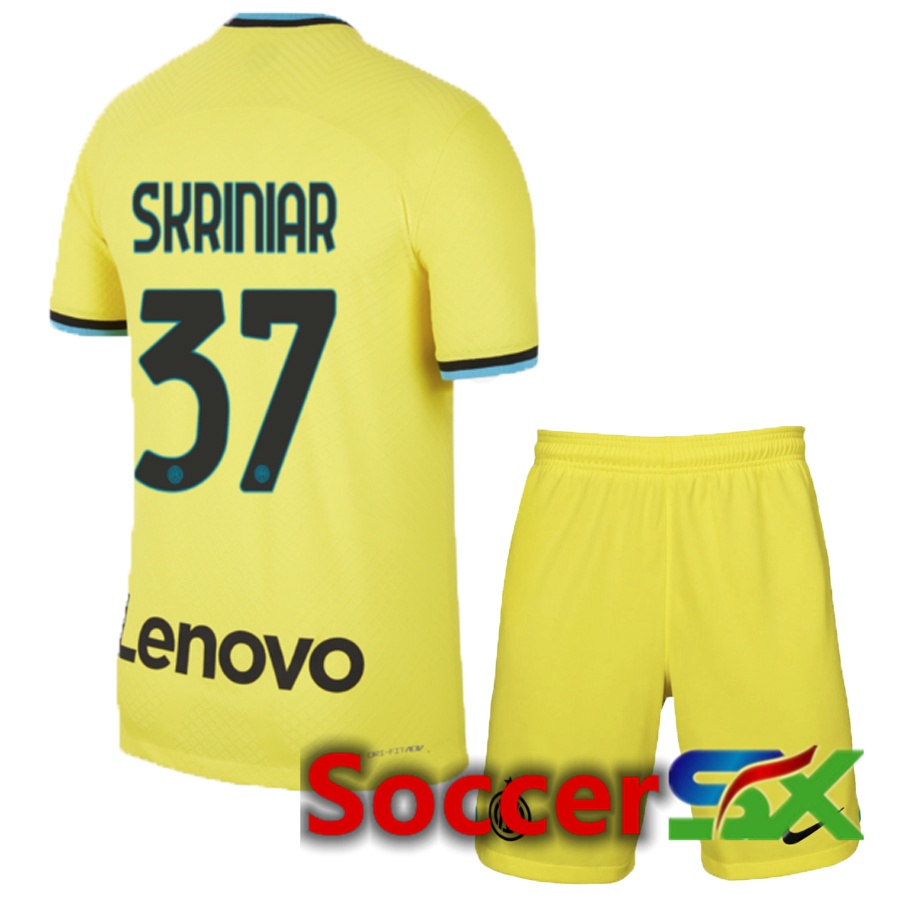 Inter Milan (Skriniar 37) Kids Third Jersey 2022/2023