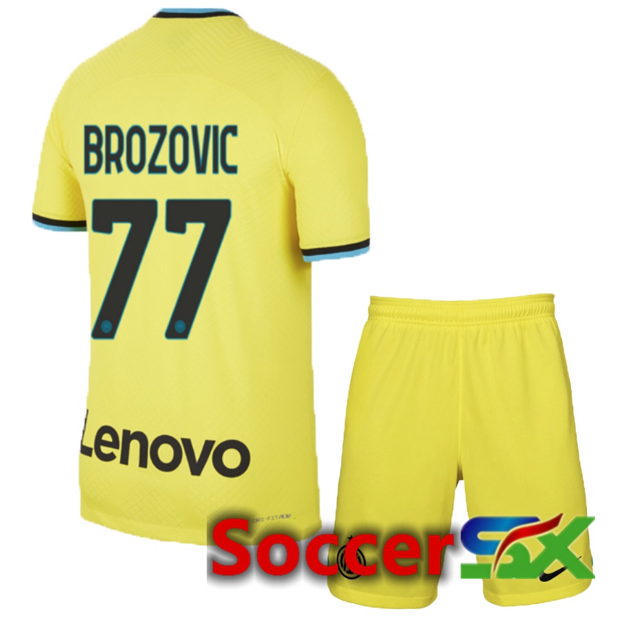 Inter Milan (Brozovic 77) Kids Third Jersey 2022/2023