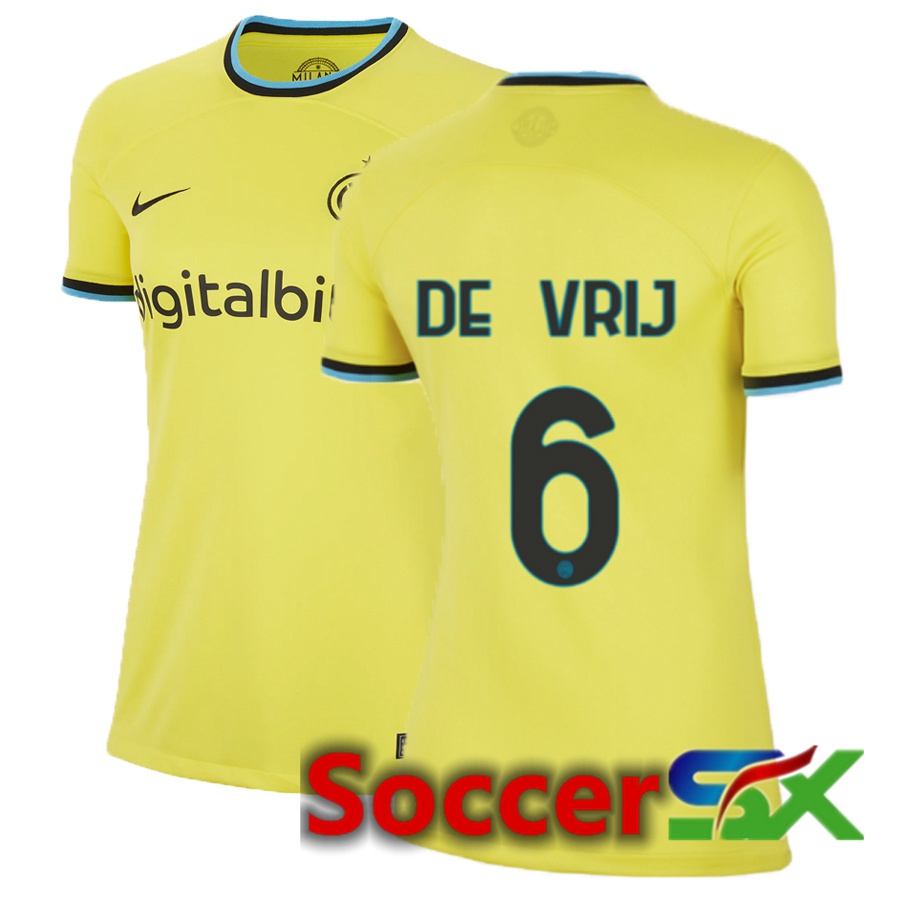 Inter Milan (De Vrij 6) Womens Third Jersey 2022/2023