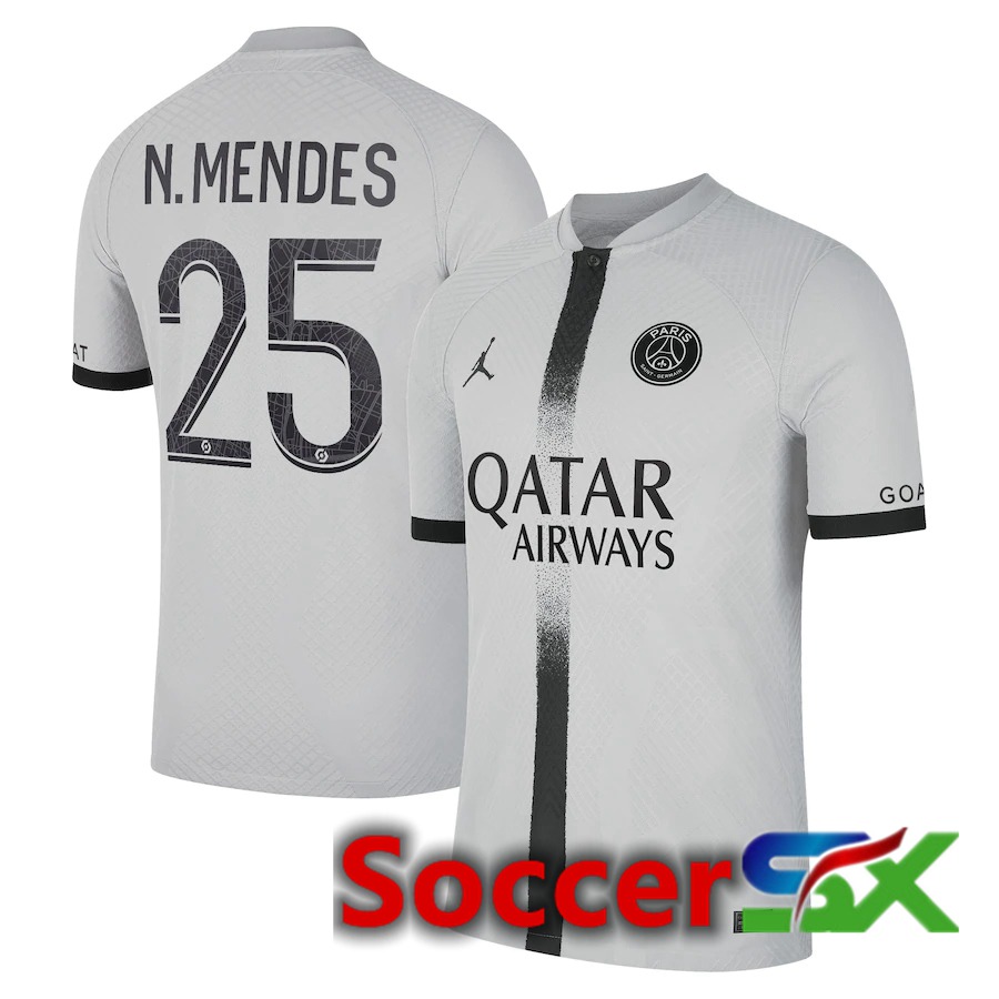 Paris PSG (N.Mendes 25) Away Jersey 2022/2023