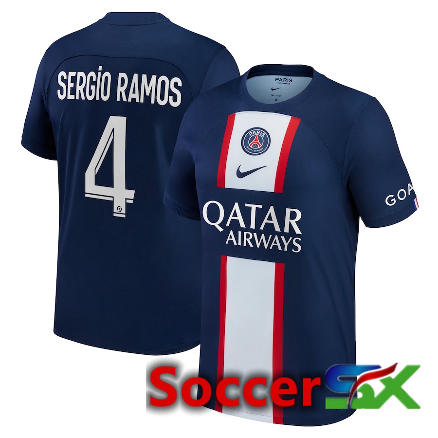 Paris PSG (Sergio Ramos 4) Home Jersey 2022/2023